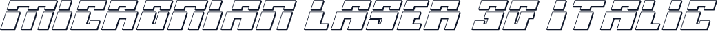 Micronian Laser 3D Italic