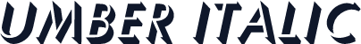 Umber Italic