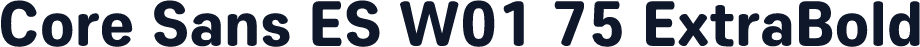 Core Sans ES W01 75 ExtraBold