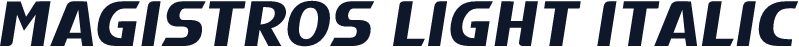 Magistros Light Italic