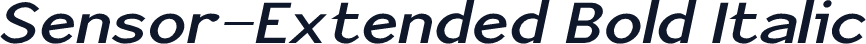 Sensor-Extended Bold Italic