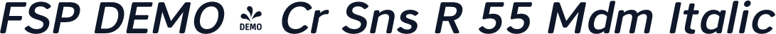 FSP DEMO - Cr Sns R 55 Mdm Italic