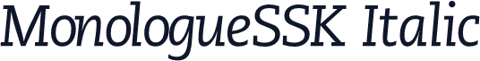 MonologueSSK Italic