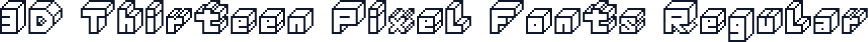 3D Thirteen Pixel Fonts Regular