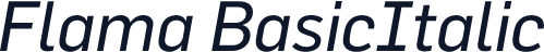Flama BasicItalic