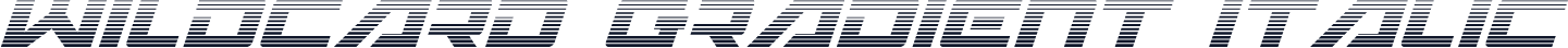 Wildcard Gradient Italic