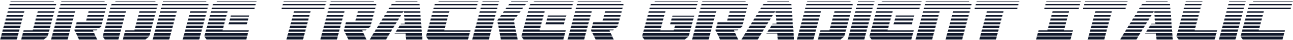 Drone Tracker Gradient Italic