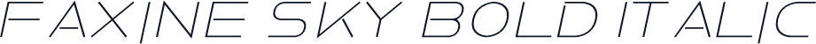 Faxine Sky Bold Italic