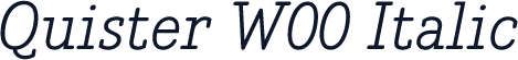 Quister W00 Italic