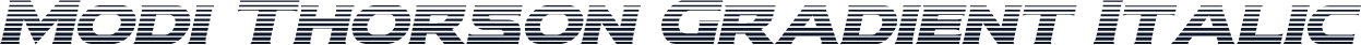 Modi Thorson Gradient Italic