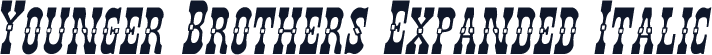 Younger Brothers Expanded Italic