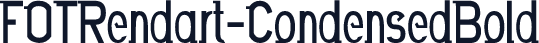 FOTRendart-CondensedBold