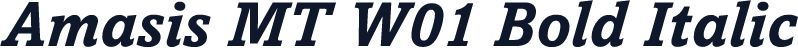 Amasis MT W01 Bold Italic