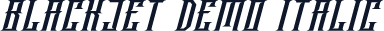 Blackjet Demo Italic