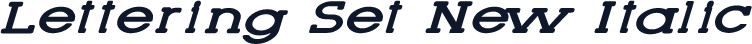 Lettering Set New Italic
