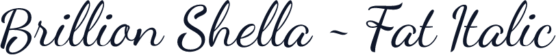 Brillion Shella - Fat Italic