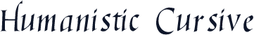 Humanistic Cursive