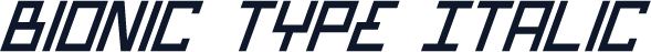 Bionic Type Italic