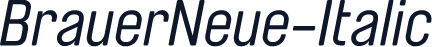 BrauerNeue-Italic