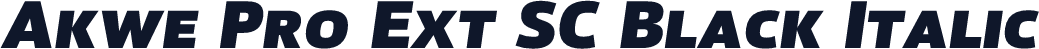 Akwe Pro Ext SC Black Italic