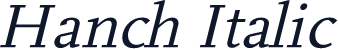 Hanch Italic