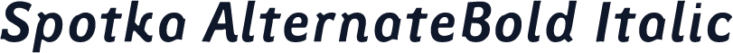 Spotka AlternateBold Italic