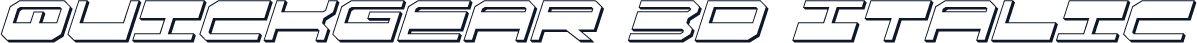 QuickGear 3D Italic