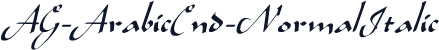 AG-ArabicCnd-NormalItalic
