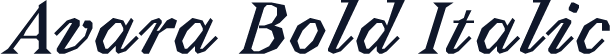 Avara Bold Italic