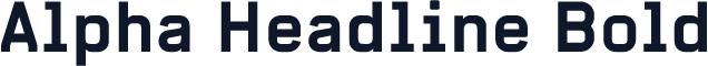 Alpha Headline Bold