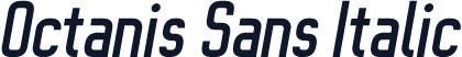 Octanis Sans Italic