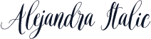 Alejandra Italic