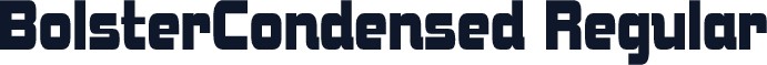 BolsterCondensed Regular