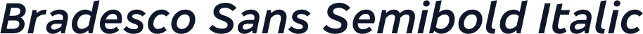 Bradesco Sans Semibold Italic