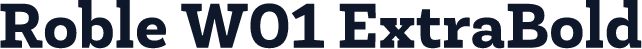 Roble W01 ExtraBold
