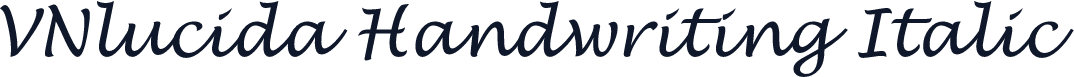 VNlucida Handwriting Italic