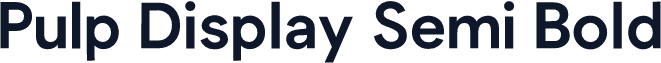 Pulp Display Semi Bold