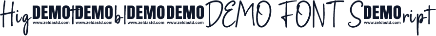 Hightable-DEMO FONT Script