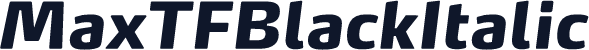 MaxTFBlackItalic
