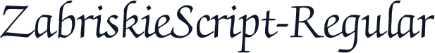 ZabriskieScript-Regular
