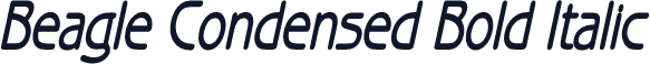 Beagle Condensed Bold Italic