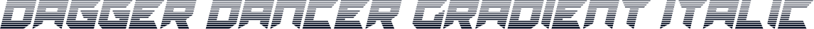Dagger Dancer Gradient Italic