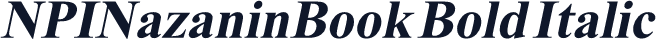 NPINazaninBook Bold Italic