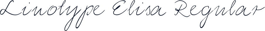 Linotype Elisa Regular