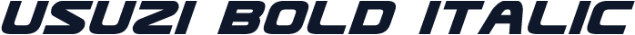 Usuzi Bold Italic