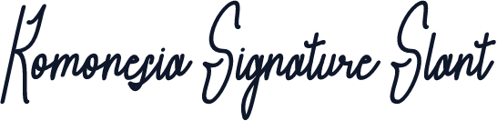 Komonesia Signature Slant