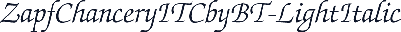 ZapfChanceryITCbyBT-LightItalic