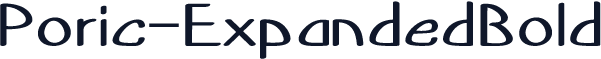 Poric-ExpandedBold