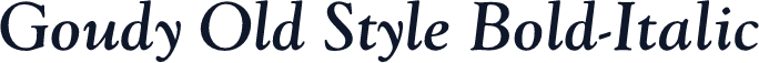 Goudy Old Style Bold-Italic
