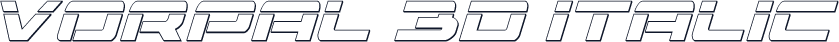 Vorpal 3D Italic